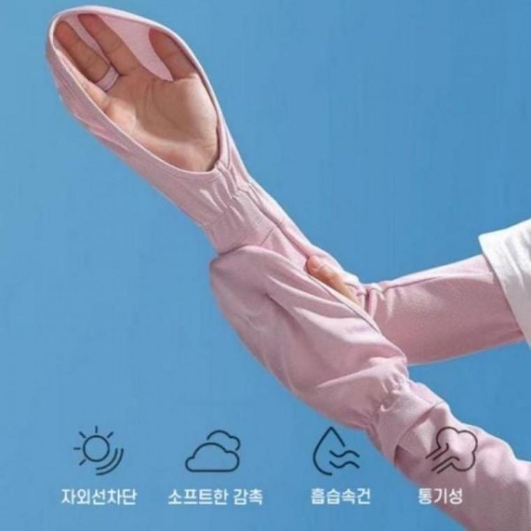 자외선 가리개 시원한 스포츠 여름 토시 팔 쿨 차단 소재 냉감 손등 운전용 덮개
