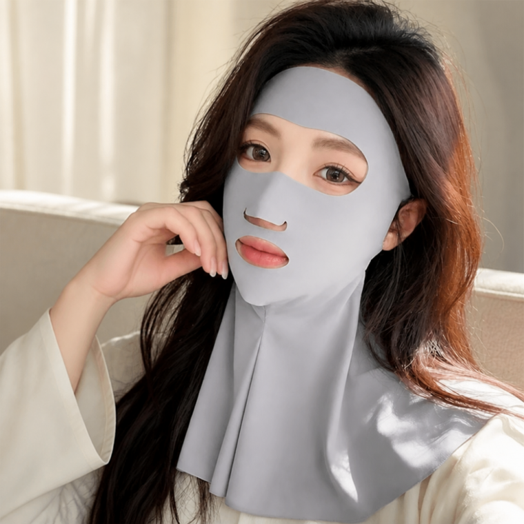 자외선 차단 전면 가리개 목 보호형 안면 보호대 페이스쉴드