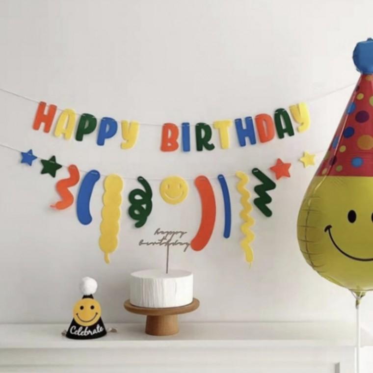 생일 해피버스데이 용품 파티 가랜드