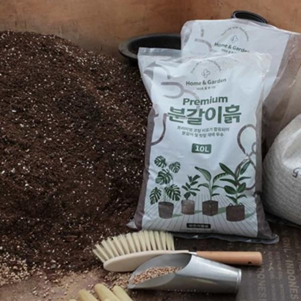 분갈이 흙 10L 완효성 화분갈이흙 베란다텃밭흙