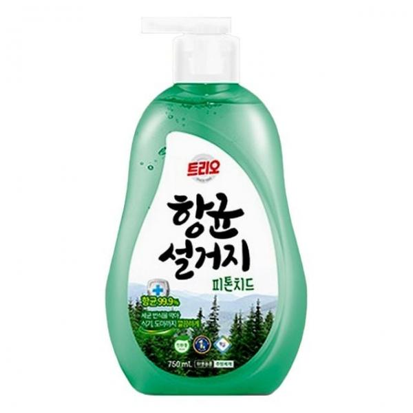 트리오 항균설거지 피톤치드 주방세제 용기 750ml