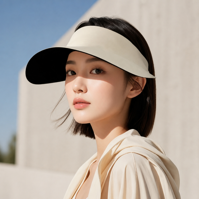 심리스 무봉제 돌돌이 선캡 남녀공용 자외선차단 여름 모자