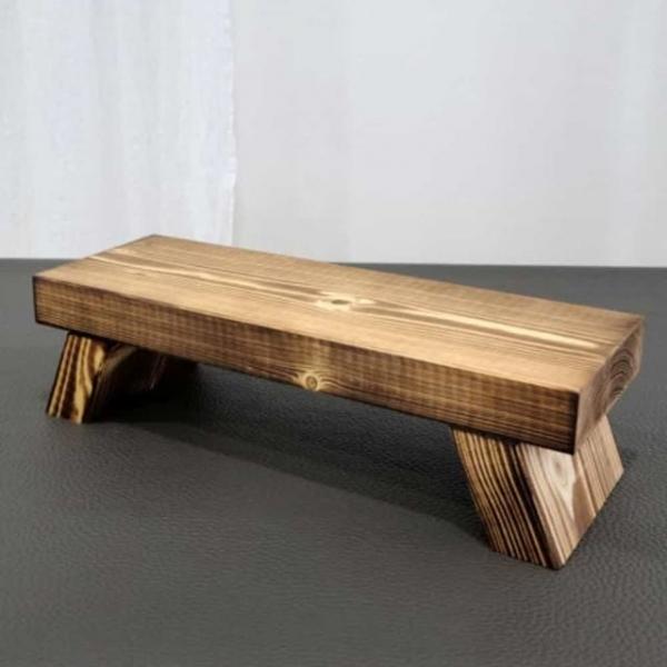 화분 스텐드 40x14x10 원목화분받침대 원목화분선반