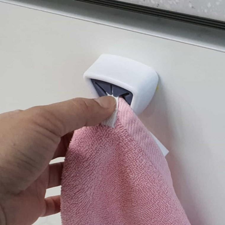 타올꽃이 화이트 행주걸이 수건걸이