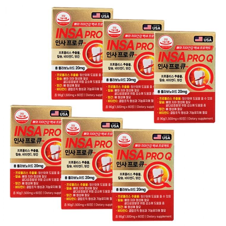 인사프로 큐 1500mg x 60정 6박스