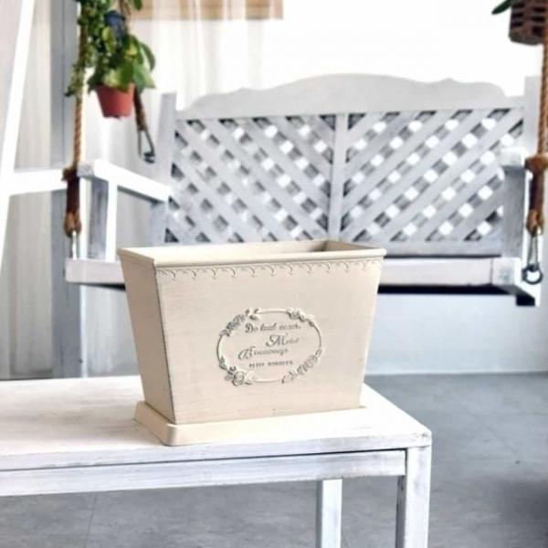 화분 사각 26x16x20 플라스틱사각화분 카페화분