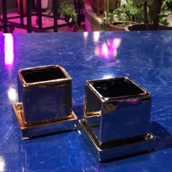도기 화분 사각 6x6cm 다육이화분 화분선물