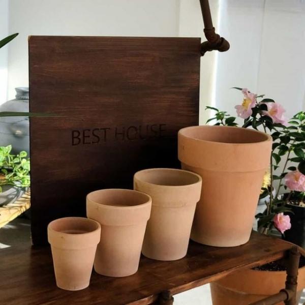 토분 살구색 19x21cm 소형화분 가을꽃화분