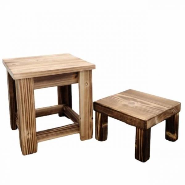 화분 스텐드 23x23x15 화분선반대 원목화분대