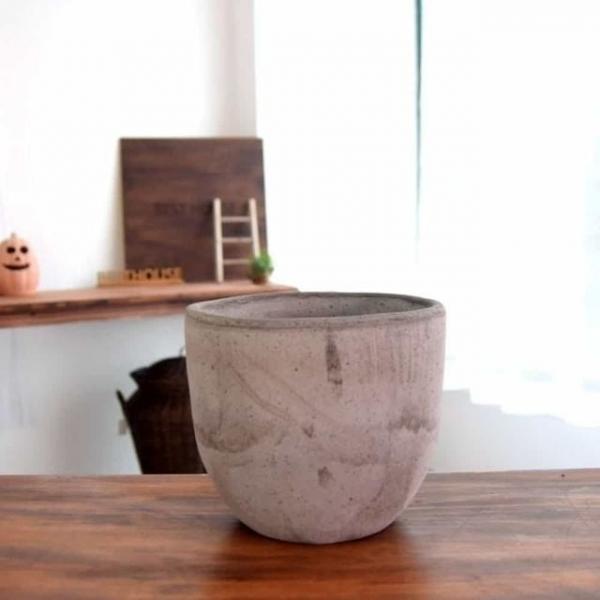 미분형 17x16cm 회색 빈화분 미니화분