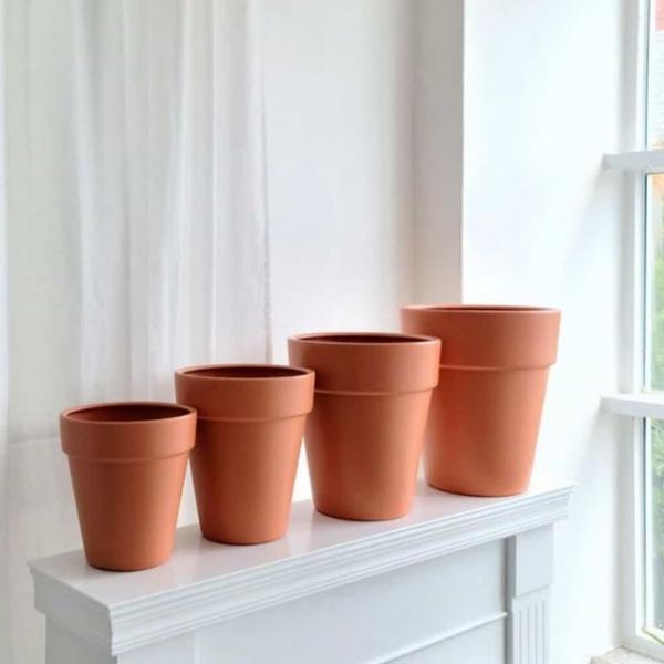 화분 토기색 25x29cm 테라스화분 원형대형화분