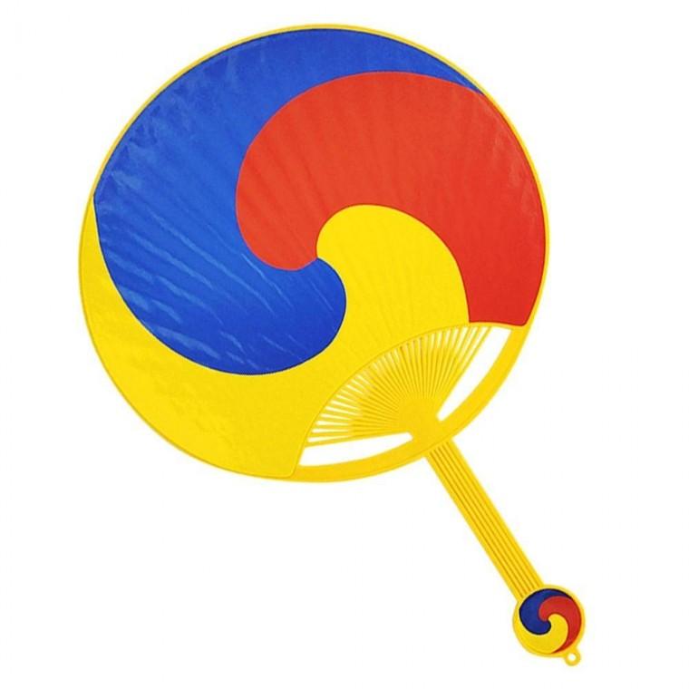 태극왕부채 28cm 손부채 종이부채 여름 전통 삼태극