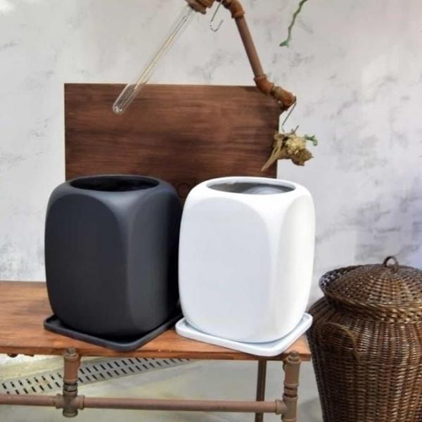 수지 화분 21x21x30cm 탁상화분 꽃화분