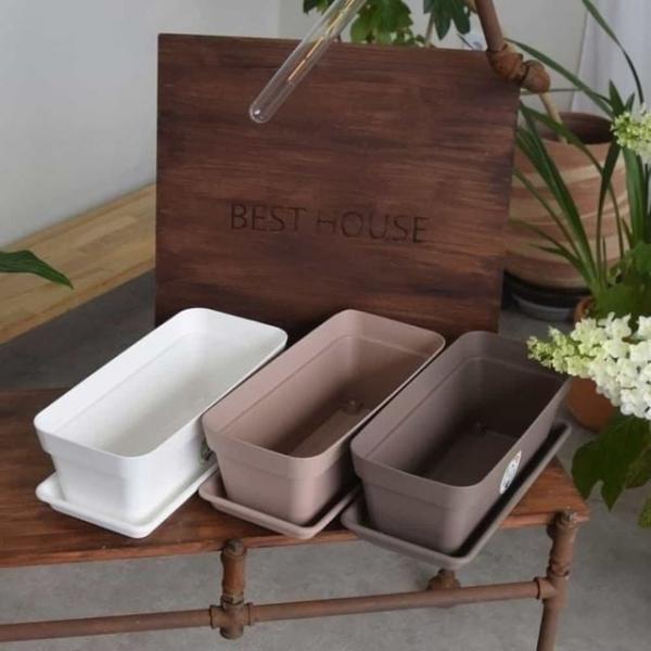 텃밭 초화 39x17x14 텃밭용화분 빈티지화분