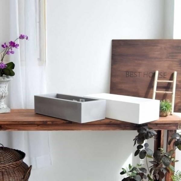 사각 화분 45x20x12cm 사각플라스틱화분 봄꽃화분