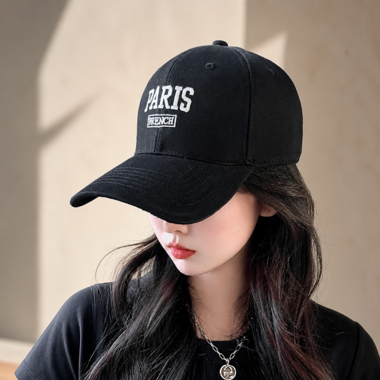 파리 레터링 볼캡 남녀공용 데일리 야구모자 캡모자