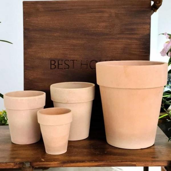 토분 살구색 16x19cm 황토화분 베고니아화분
