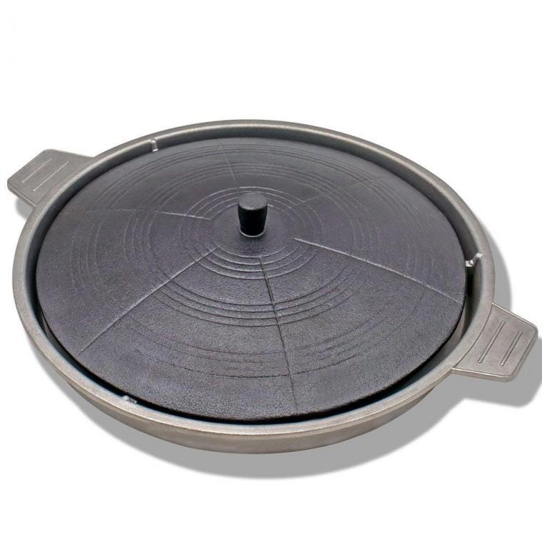 솥뚜껑 구이 무쇠 가마솥 고기 불판 30cm 대형