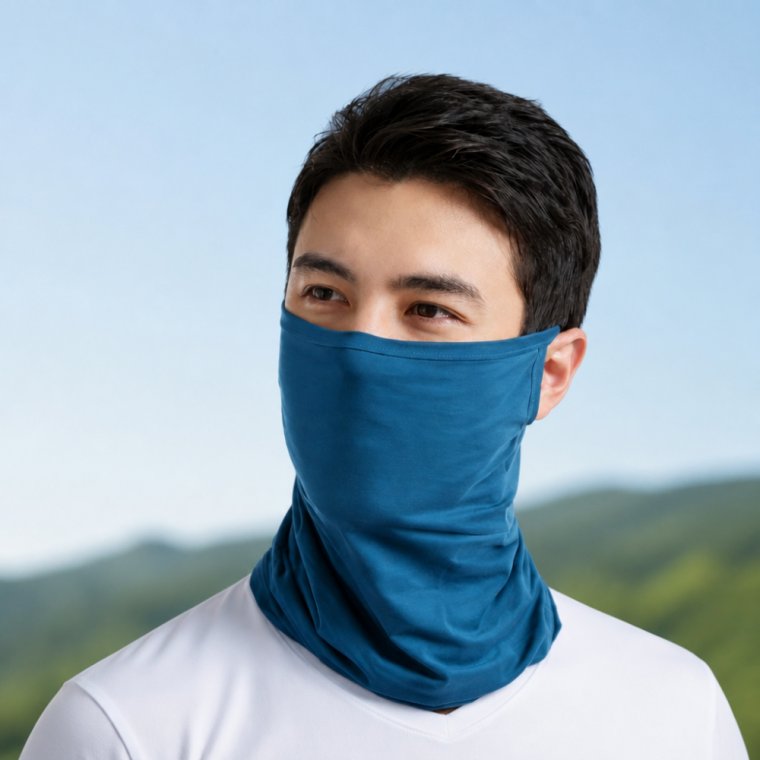 자전거 스포츠 마스크 메쉬 아이스 쿨링 얼굴 햇빛 차단 귀걸이형