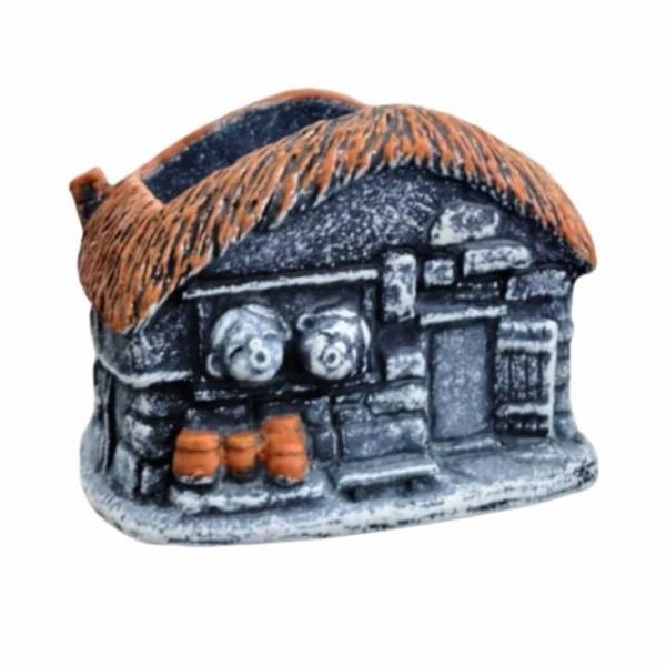 화분 초가집 8x7x7cm 테이블화분 창틀화분
