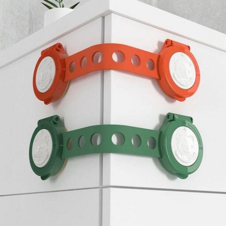 서랍 문열림 조절 4P 방지 냉장고 길이 잠금장치