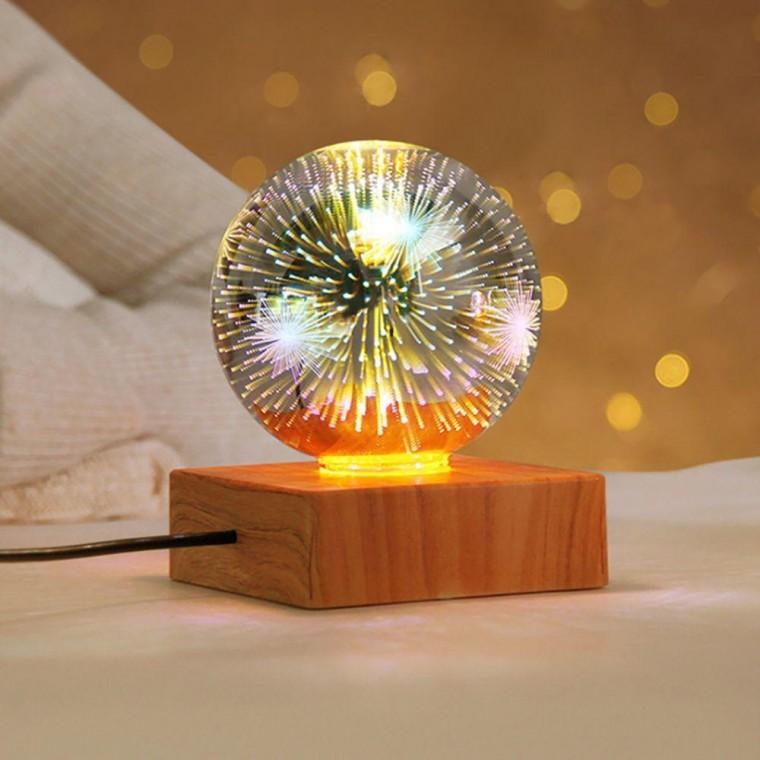 크리스탈 3D 밤하늘 LED 미러볼 무드등 별자리