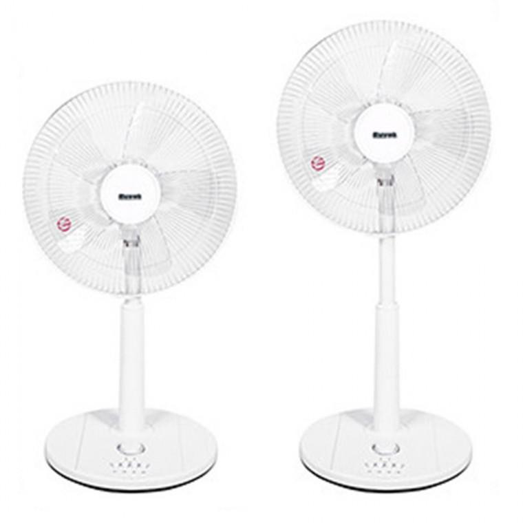 루베크140F 좌석식 스탠드 14형 선풍기 타이머 5엽 저소음 강력