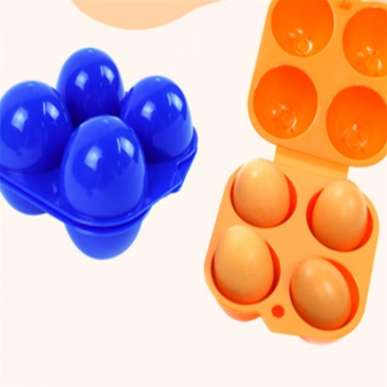 휴대용 계란 보관통 4구 정리 계란보관통 생활용품 수납 휴대용계란
