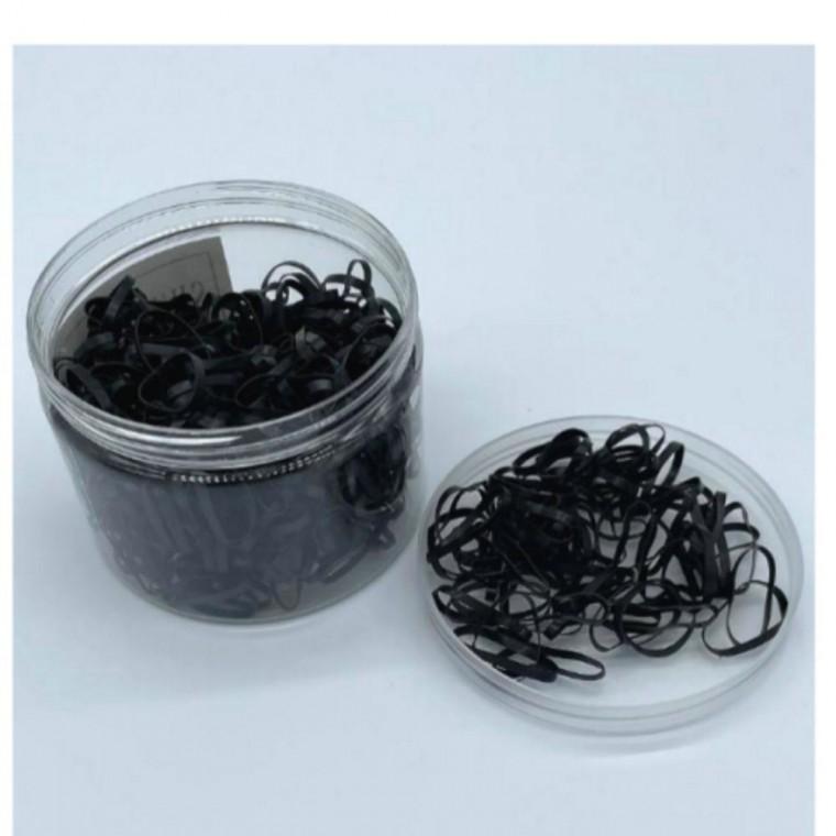 500pcs 헤어끈 고무줄세트 머리끈 머리끈 밴드 고무줄 블랙 슈슈