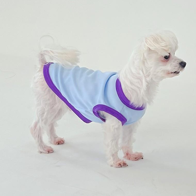 강아지 시원한 여름 나시티 쿨조끼 옷 반려견 애견 티셔츠 의류 데일리 실내복 잠옷
