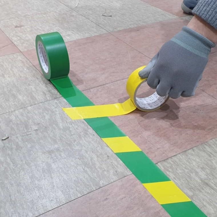 라인테이프 초록 48mmx33M PVC라인테이프 바닥테이프