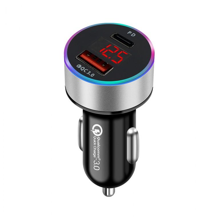 차량용 QC3.0 PD 고속충전 시거잭 S-2 멀티시거잭(블랙)