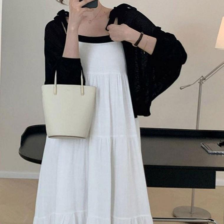 여성 시스루 볼레로 가디건 크롭핏 여름 데일리 아우터