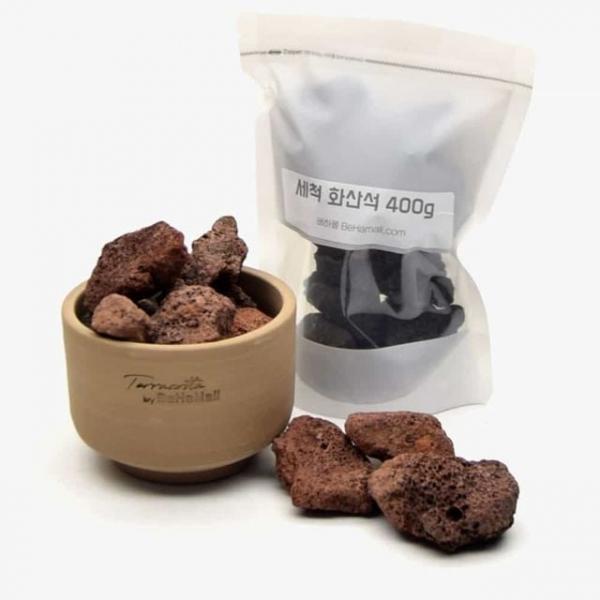 세척  화산석 400g 인테리어돌 화분장식돌