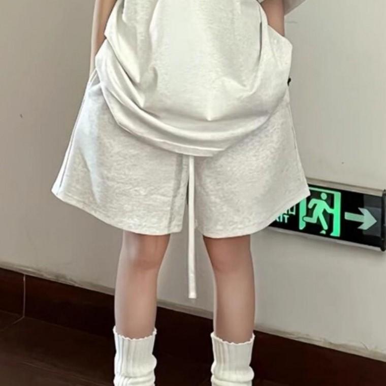 스트링 밴딩 트레이닝 팬츠 여성 데일리 편한 운동바지