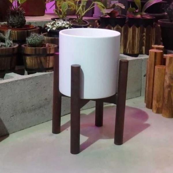 도기 원통형 30x30cm 깔끔한화분 원통화분