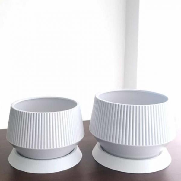 플라스틱 세로줄 분재 화분 원형분재화분 빈티지화분