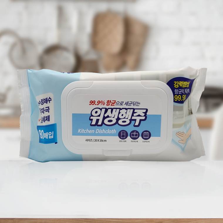 유젯 물티슈행주-벌크1P 위생행주 물행주 물걸레청소 주방행주 엠보티슈