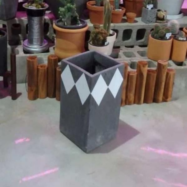 화분 긴사각 21x21x40 사각형화분 카페인테리어화분