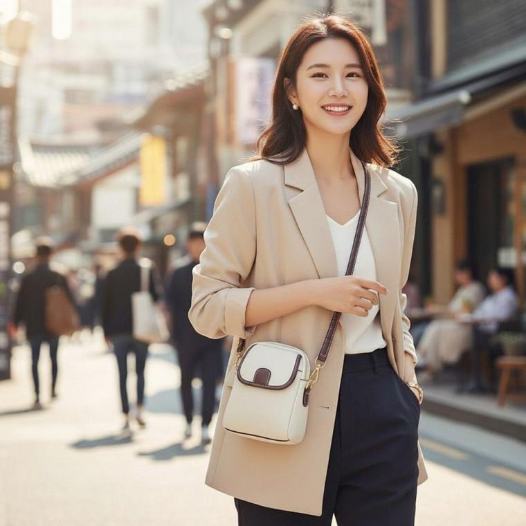 스티치 미니 크로스백 여성 데일리 숄더백 패션가방