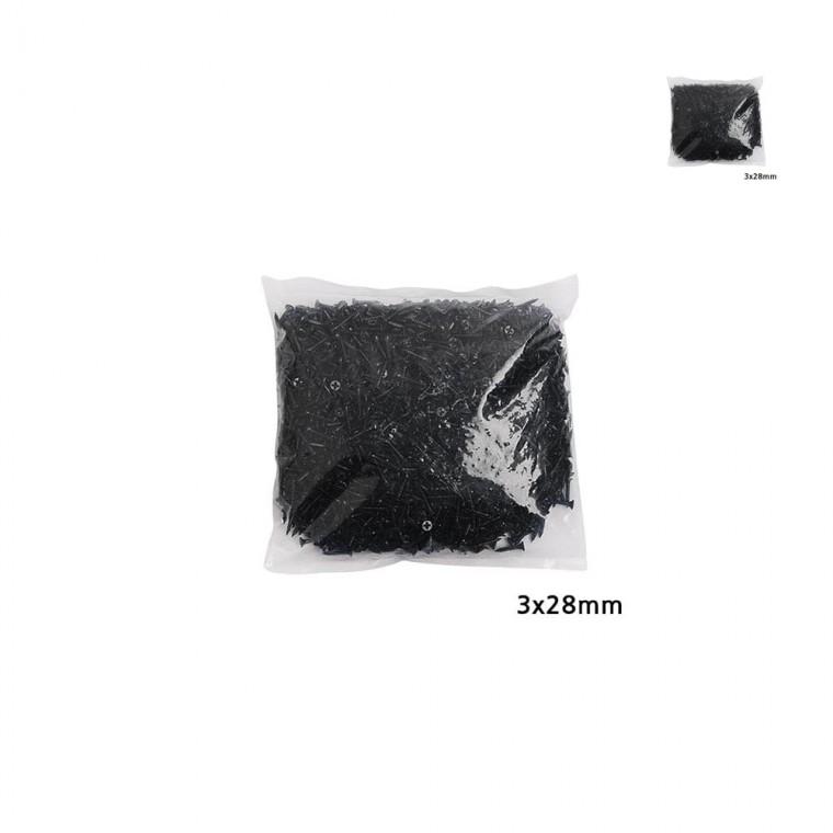 3mm 피스 나사못 2000개입 길이 28mm 흑색 나사못세트 피스나사못 나사피스