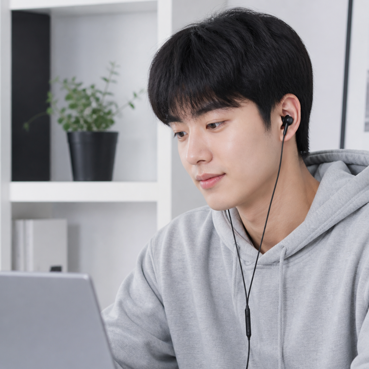 유선 이어폰 고음질 인이어 스테레오 S20 노트 프로 스마트폰