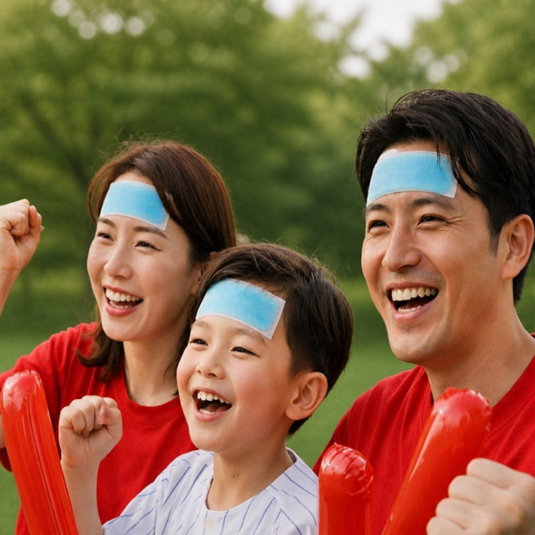 강력한 냉감 효과 피부 열기 진정 쿨링 시트 2개입 부착형 패치