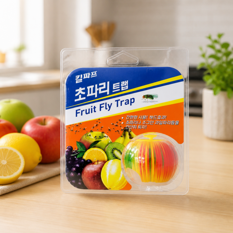 초파리 유인 퇴치기 과일파리 포획기 강력 살충 트랩 세트