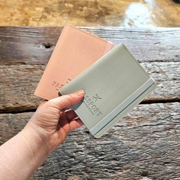 여행용 파스텔톤 심플 여권보관 커버 커플 여권지갑