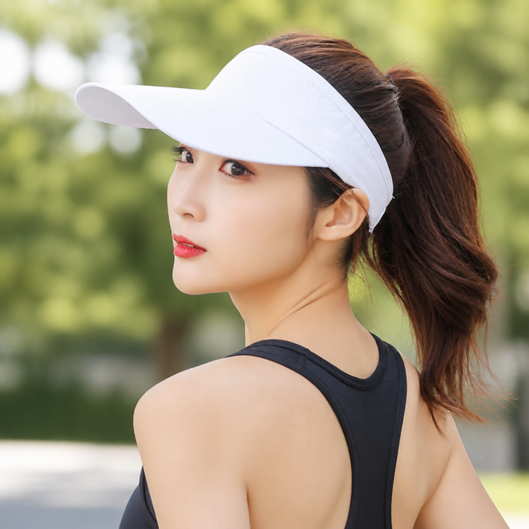 여성 통기성 메쉬 캡 가벼운 스포츠 썬캡 자외선 차단 등산 모자