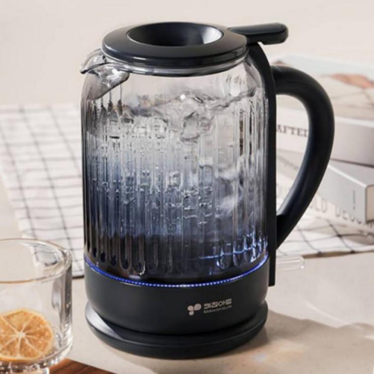 글라스 유리 주전자 무선 소형 전기 포트 1.5L