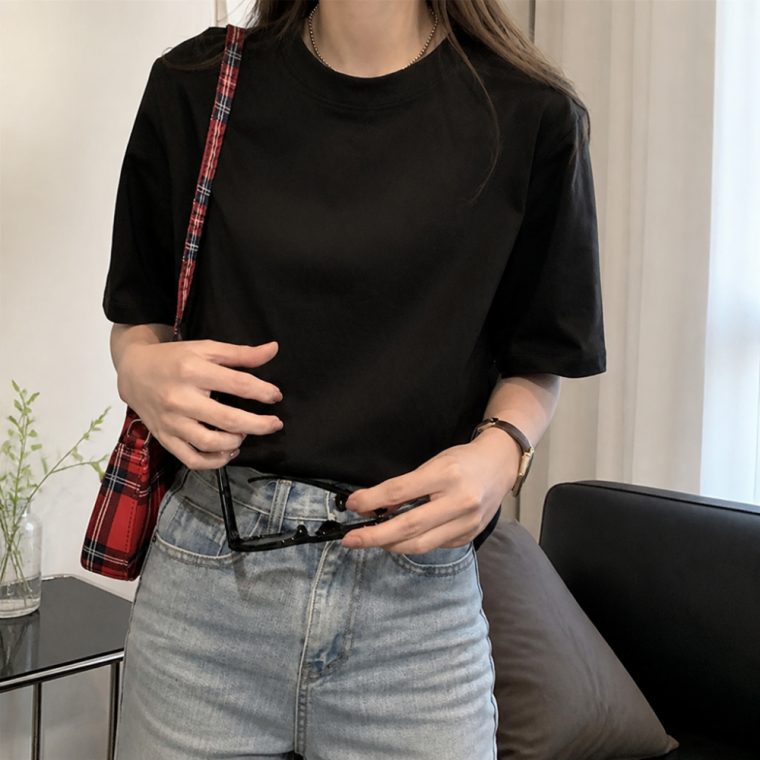 모던 시크 루즈핏 반팔티 보이시한 데일리 티셔츠 상의