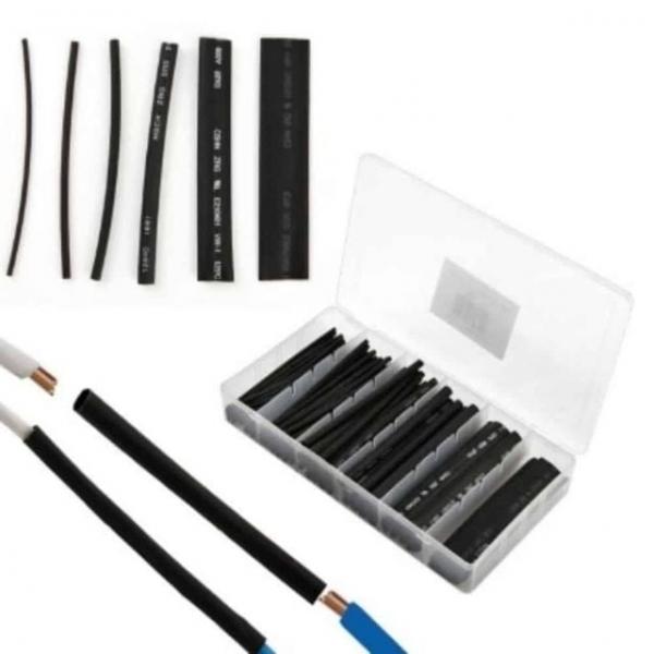 수축튜브 10cm 블랙 100개 전선수축튜브 열수축튜브