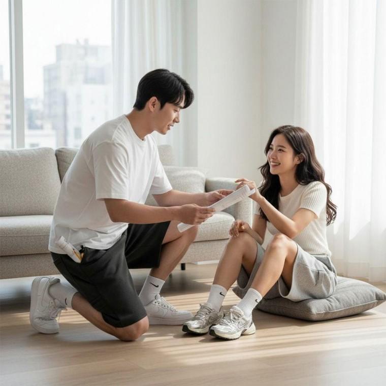 남녀공용 버뮤다 카펜더 팬츠 밴딩 와이드 하프팬츠
